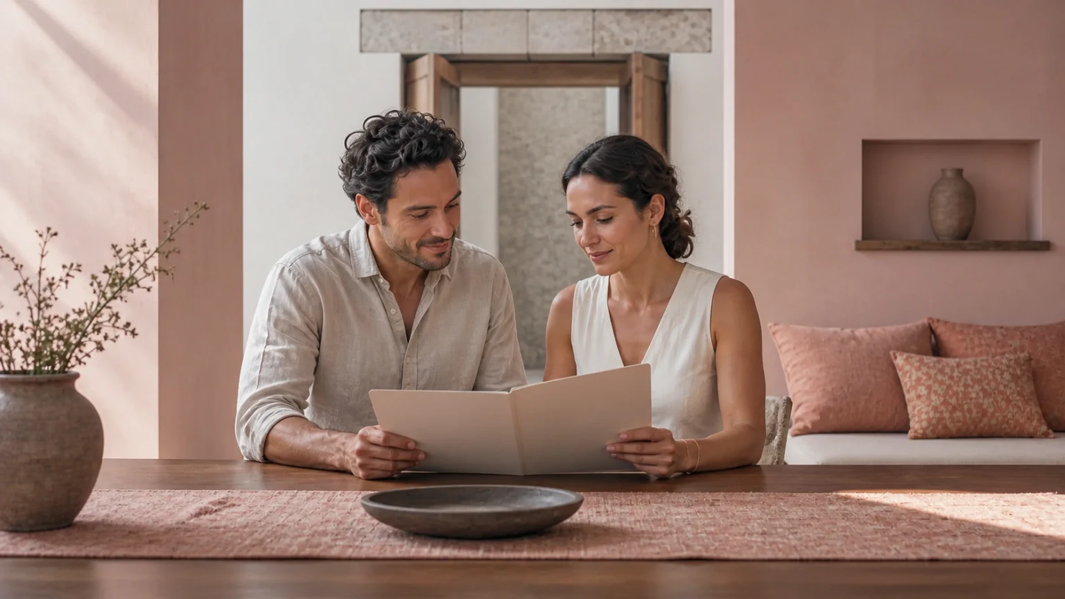 Pareja en una consulta inicial de fertilidad